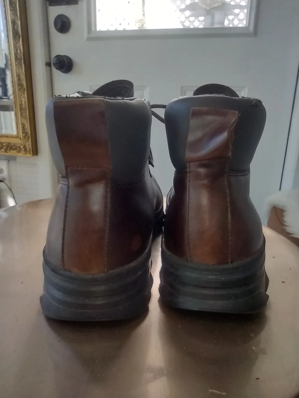 Polo by Ralph Lauren Men's Brown Leather Hiking Boots